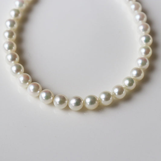 akoya 【アコヤ真珠】【ベビーパール】【アコヤ真珠 5-6mm】【ブレスレット】【ホワイト】海水真珠【お買い得価格】【新作】【製品保証】K18YG【イエローゴールド】