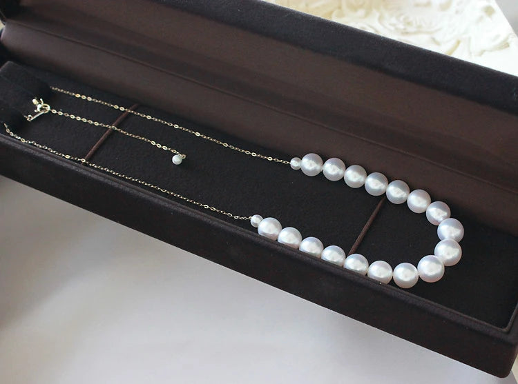 Akoya pearl 8-9mm [Pearl necklace] K18YG [Yellow gold] K14WG [White gold] [Pearl] [Necklace] Casual gift