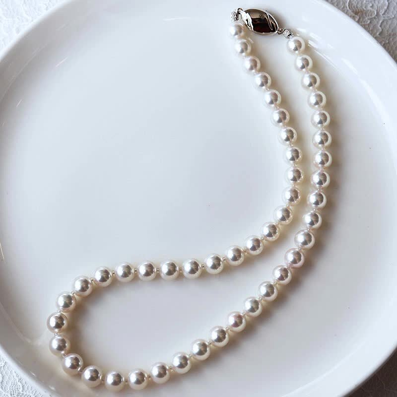 <tc>Akoya pearl Corresponding HANADAMA necklace 7.5-8.0mm total length 42cm quality assurance included pearl cloth  included jewelry box included certificate of pearl quality</tc>