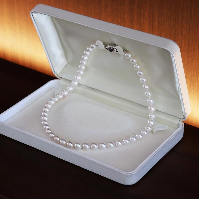 <tc>Akoya pearl Corresponding HANADAMA necklace 7.5-8.0mm total length 42cm quality assurance included pearl cloth  included jewelry box included certificate of pearl quality</tc>
