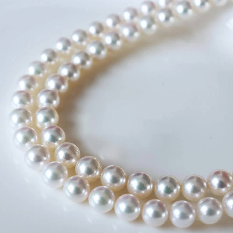 天然アコヤ本真珠ネックレス　ベビーパール　約3.5-4mm前後　ホワイト系色