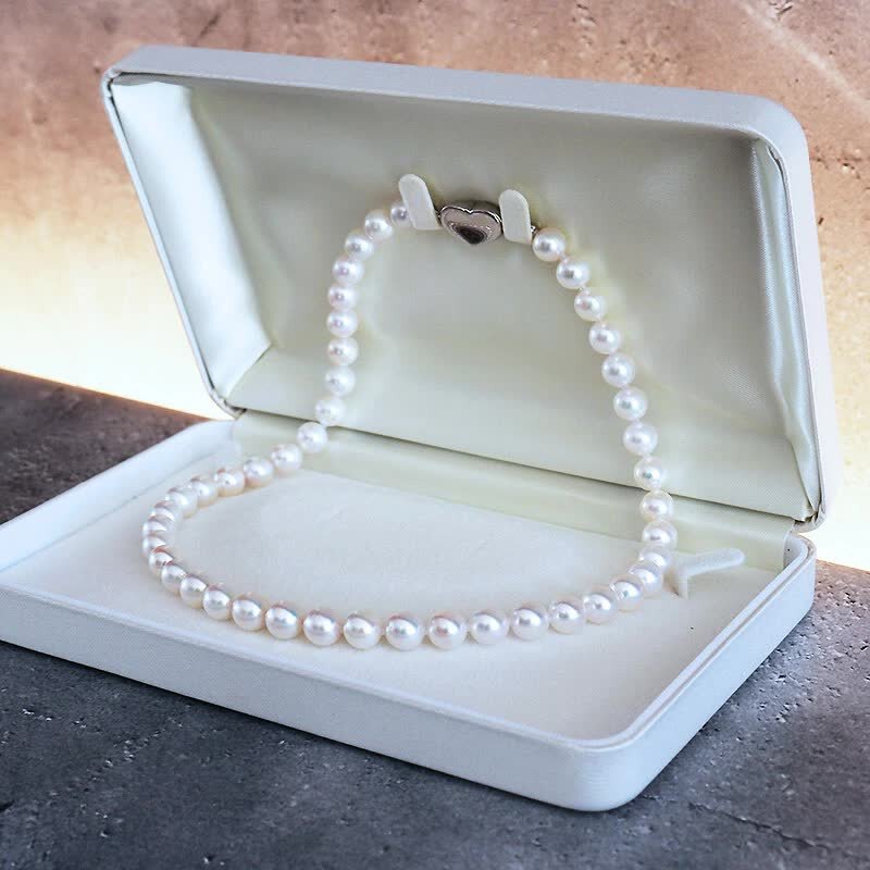 <tc>Akoya HANADAMA pearl necklace 8.0-8.5mm total length 42cm pearl quality assurance included pearl cloth  included jewelry box included certificate of pearl quality</tc>