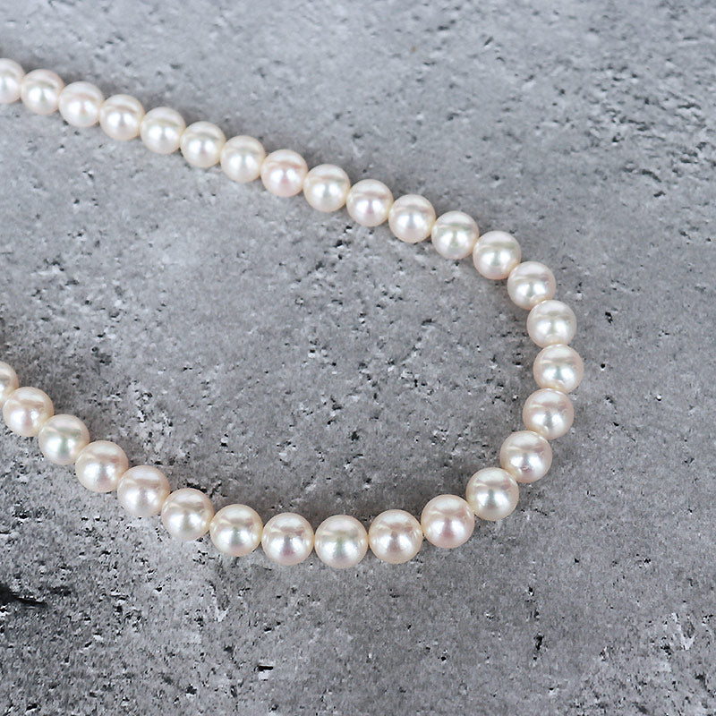 約85-9mm真珠のキズ#C82 8.5-9海水あこや本真珠ネックレス 全長44cm