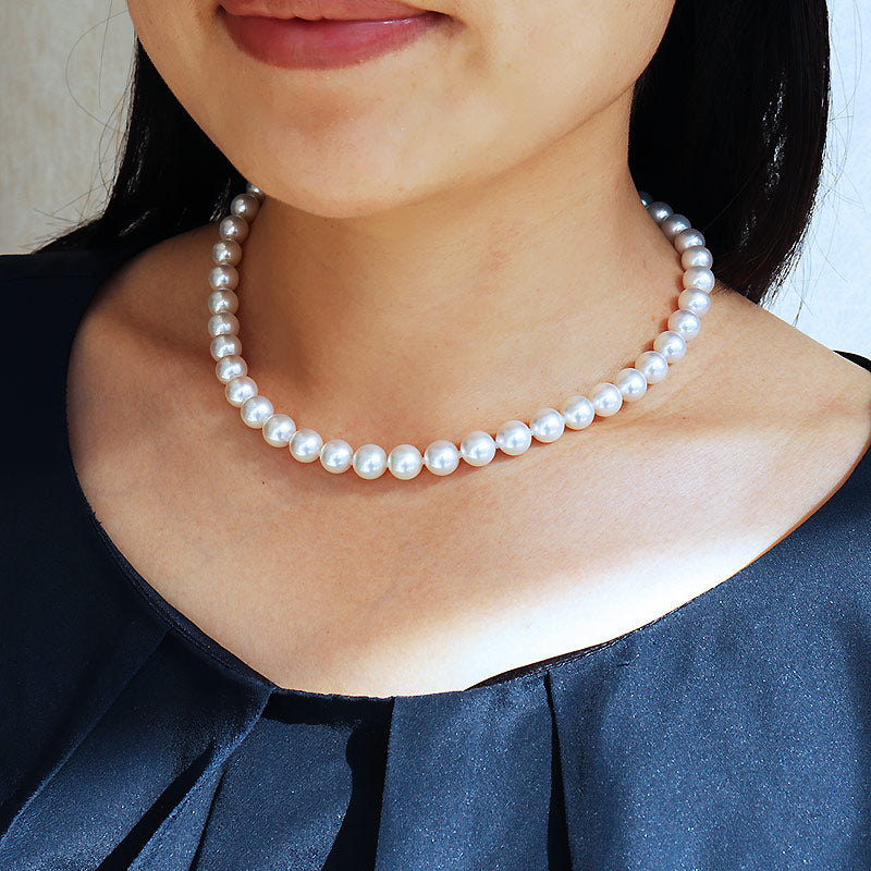 White Diamond Shaped Pearl Necklace Length 42 cm | Susanne Pearls