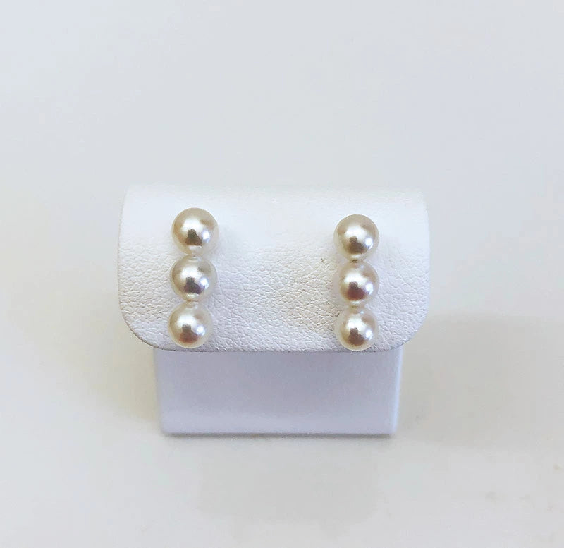 バランス ピアス 数粒真珠 あこや真珠 ピアス 5-6mm ベビーパール バランス ピアス 数粒真珠 あこや真珠 ピアス 5-6mm ベビーパール