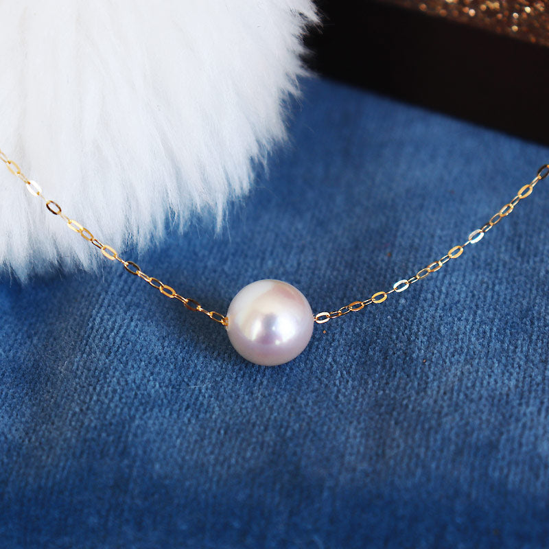 真珠【天然石】アコヤパール　最大約8㎜珠　ネックレス
