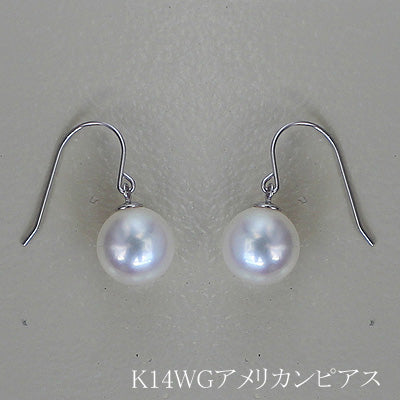 花珠級　あこや真珠　高品質　ピアス　K18YG or K14WG　真珠のサイズが選べる！花珠真珠