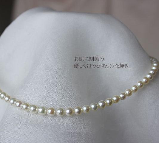 あこや真珠　ネックレス　ベビーパール　フォーマル【アコヤ真珠】【ナチュラルクリーム】希少　ピュアナチュラル